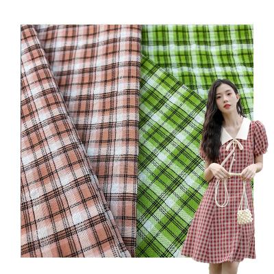 China Breathable 2022 New Arrival Woven Gingham TC Polyester Cotton Fabric For Garment for sale