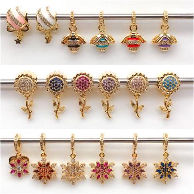 China FASHIONABLE DIY Loose Beads Sunflower Jewelry Accessories Snowflake DIY Bracelet Jewelry Accessories for sale