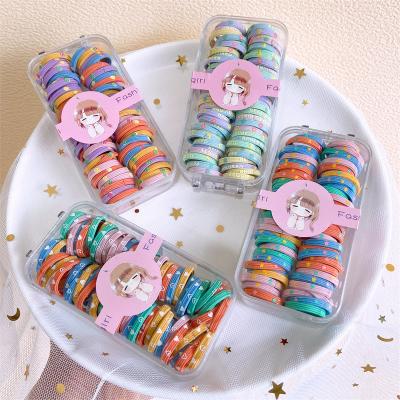 China Korean Hair Tie Children Color Princess Hair Ties Ring Girls Accessories Cute Elastic Hair Band Head Rope Rubber Band for sale