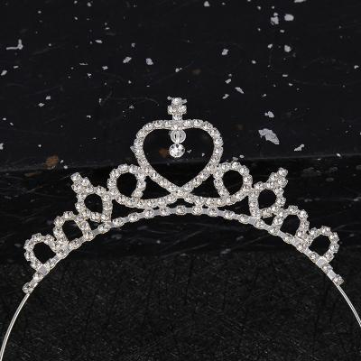 China Princess Crown Headdress Kids Holiday Events Rhinestone Crown Headband Girls Hair Accessories Hair Accessories for sale