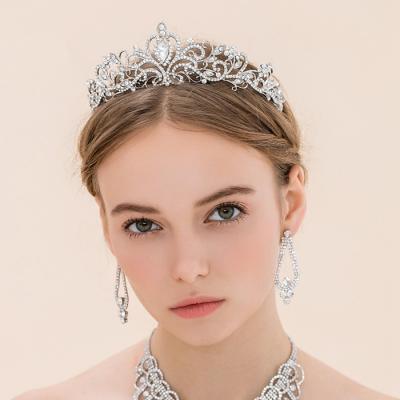 China Rhinestone Bridal Wedding High Quality Crystal Bling Tiaras Wedding Crown Hair Accessories Hair Accessories With Comb Designer Bride Crown for sale