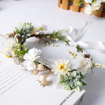 China Hair Accessories Bridesmaid Hair Flower Headbands Wedding Crown Bridal Hair Accessories Flower Bridesmaids Headbands for sale