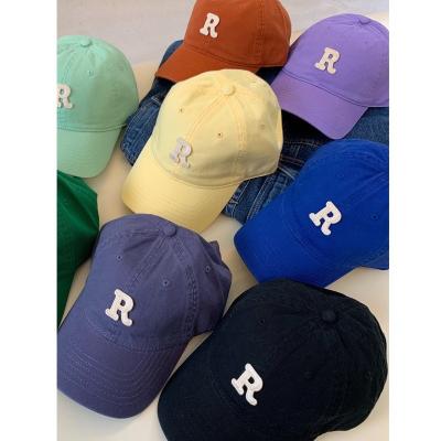 China breathable & Fashionable simple wild soft top baseball cap alphabet embroidery cotton hat waterproof high quality women's top baseball cap for sale