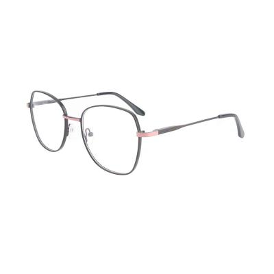 China For Classic Logo Eyewear Metal Fashion Reading Glass Stainless Steel Popular Custom Ready Spectacles Optical Frame Glasses for sale