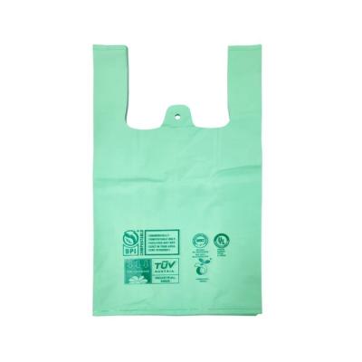 China EN13432 Compostable Eco - Friendly Compostable Shopping Bags Bags for sale