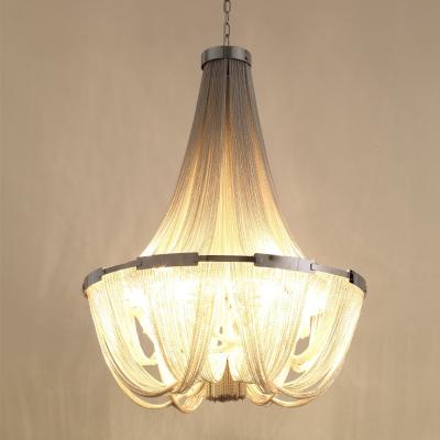 China European Fashion Tassel Chain Pendant Light Modern Luxury Decorative Chandelier Light For Wedding for sale