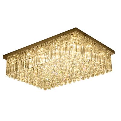 China Modern Square Chandelier Modern Metal Chandelier Pendant Lighting Luxury Crystal Chandelier Lighting for sale