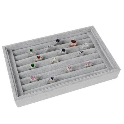 China Velvet Ring Display Tray Packaging Box for sale