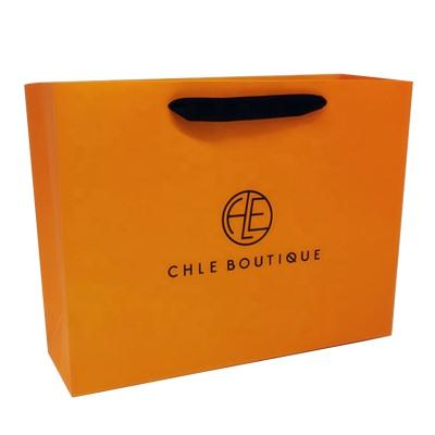 China Recyclable Cheap Custom Luxury Black Shoes Clothes Kraft Paper Bags Printed Logo Party Gift Custom Jewelry Packaging Paper Bag for sale