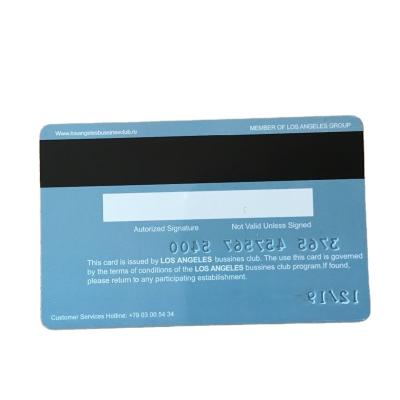 China Offset Printing 2750Oe HiCo 3 Lanes Magnetic Stripe PVC Waterproof / Waterproof High Quality Card for sale