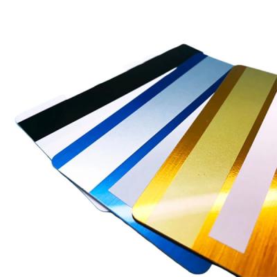 China Waterproof/Waterproof PVC Laminated Glossy Magnetic Printed Card With HiCo Loco Gold Silver Black Magnetic Stripe for sale