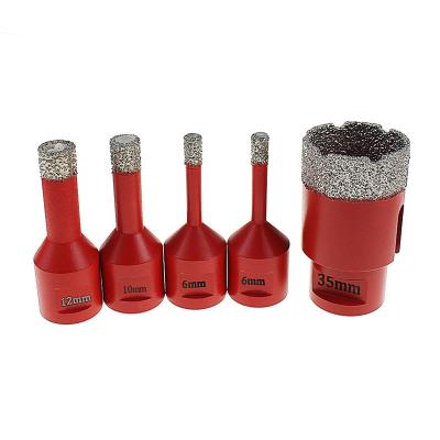 China Masonry Drill Vacuum Welded Diamond Tools Bevelling Bits Diamond Core Drill Bit Diamond Hole Saw Drill Bit Set for sale