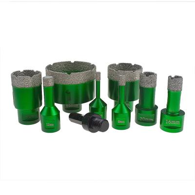 China Wet Masonry Drill Diamond Core Vacuum Brazed Drill Bit For Concrete And Stone for sale