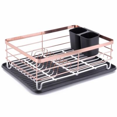 China Metal Dish Shelf Shelf Storage Rack Space OEM Kitchen Sustainable OEM Color Design Bowl Rack Feature One Tier For Organizer for sale