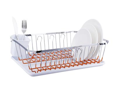 China Minimalist Kitchen Organization Row Racks Iron Dish Dish Rack Single Dish Rack Dish Drying Rack For Countertop for sale