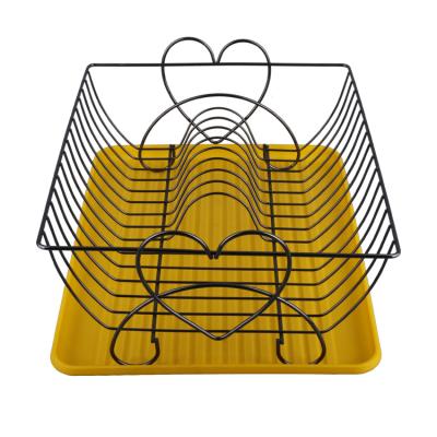 China Wholesale Traditional Stainless Steel Kitchen Dish Rack With Drain Board For Home Organizer Drying Rack Dish Rack for sale