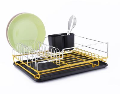 China Sustainable Europe Kitchen Accessories Bowl and Dish Rack Draining Dish Rack Kitchen Storage Iron Wire Material Dish Drying Rack for sale