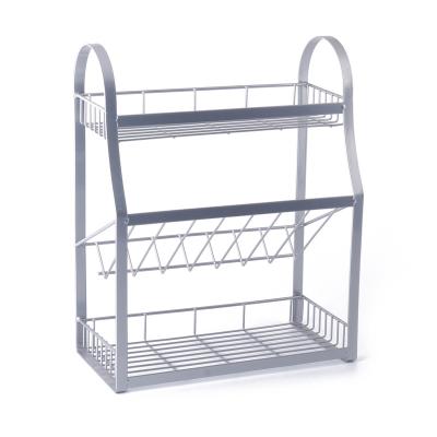 China Good Quality Viable Multifunctional Kitchen Storage Spice Racks Attached To Refrigerator Household Storage Save Space Spice Racks for sale