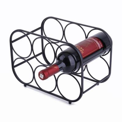 China Hot-selling Countertop Storage Wine Rack Household Wine Rack Small Kitchen Countertops OEM/ODM Display for sale