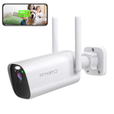 China XMARTO Siren New Design Built-in Battery Totally Wireless Camera, Human Detection, IR Night Vision, Built in Siren, 8000mah, 60 Days Life for sale