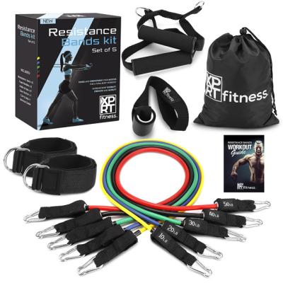 China Indoor Different Exercise Resistance Tube Set With Best Quality for sale