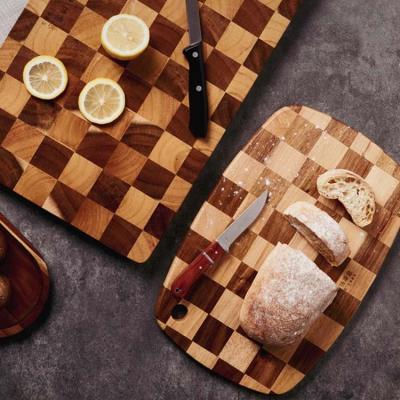 China Disposable Custom Rubber Cutting Board Acacia Oak Acacia Wood Cutting Board for sale