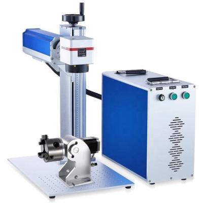 China Air Cooled Sunlite Metal Marking Machine With 20w 30w 50w Rotary Fiber Laser Marking Machine for sale