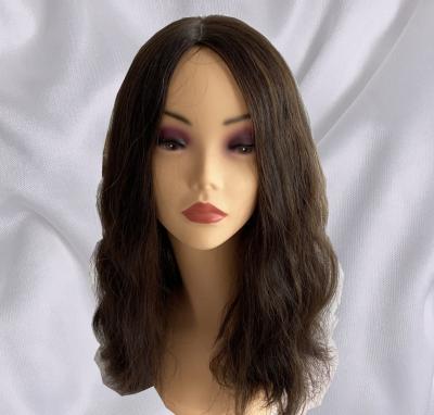 China Water Wave Factory Direct Jewish Virgin Silk Low Wig Customized Color Real Water Wave Wig In Stock For White Women for sale