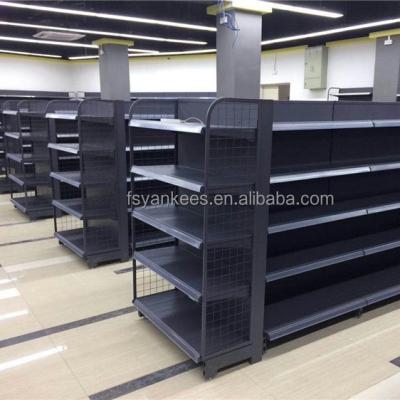 China Double Sided Supermarket Shelf Gondola Display Stands For Retail Stores Equipment Grocery Rack For Retail Store for sale