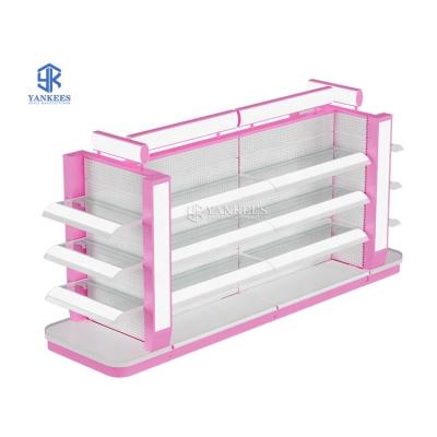 China New designfashion style hair care display stand Miniso single sided hair care display rack Miniso display rack for sale