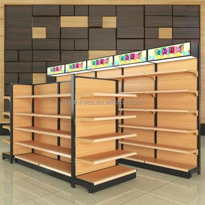 China China Double Sided YK Customized Metal Supermarket Shelf Equipment Supermarket Rack Gondola Shelves for sale