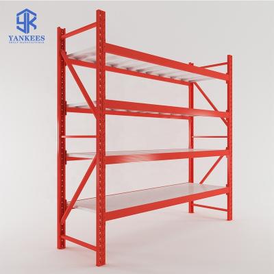 China Easy To Install Heavy Duty 75mm Warehouse Upright Industrial Storage Pallet Rack for sale