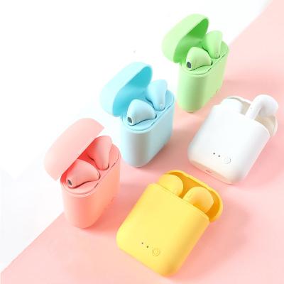 China Mini Earpod Dual Earbuds True i12 TWS Earphone Headsets Wireless Earbuds Original Macaroon i12 Touch Control Earphone for sale