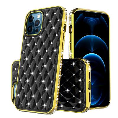 China Diamond Glitter Phone Case Luxury Shockproof For iphone 7/6/6s 8 x plus Armor Protective Mobile Phone Case Heavy Duty Shockproof For iPhone for sale