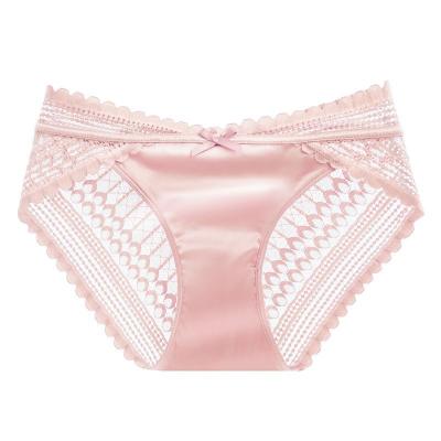 China Antibacterial fashion wavy edge track comfortable underwear for bending briefs bacteriostatic women for sale