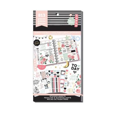 China Eco-Friendly Diy Creative Sticker Planner Stickers Sheets Supply Directly Decorate Custom Daily Planners Journal Sticker Book for sale