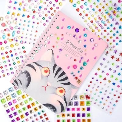 China Custom Body Crystal Sticker, Self-adhesive Face Rhinestone Waterproof+Eco-friendly Factory Stickers for sale