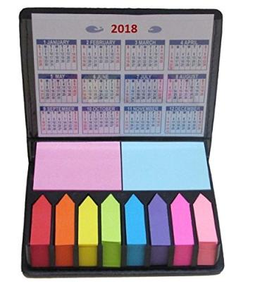 China Mini Rectangular Notes And Index Flags Self Adhesive Sticky Organizer With Calendar for sale