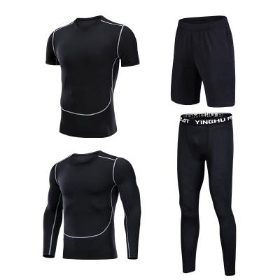 China Factory direct sale breathable low moq gym fitness sets 4 pieces gym fitness clothing quick dry breathable fitness wear for sale