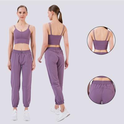 China Breathable Women Two Piece Set Leggings And Sports Bra Sports Sets Yoga Set Active Wear for sale