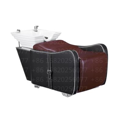 China Best Selling Classic Massage Backwash Shampoo Unit For Hair Washing Salon Shampoo Chair Bed for sale