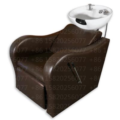 China Custom Classic Beauty Equipment Cheap Shampoo Bowl Set Hair Wash Chair Shampoo Bed And Chair Basin For Salon for sale