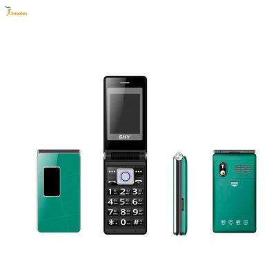 China Dual SIM Card Factory OEM Feature Cell Phone 2.4 Inch Screen Dual Sim Dual Standby Button Flip Feature Phone Strong Speaker for sale