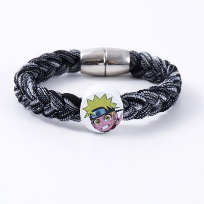 China Handmade Woven Elastic Bracelet Rope Charm Bracelet Naruto New Arrival Casual/Sporty Design For Girls And Boys for sale