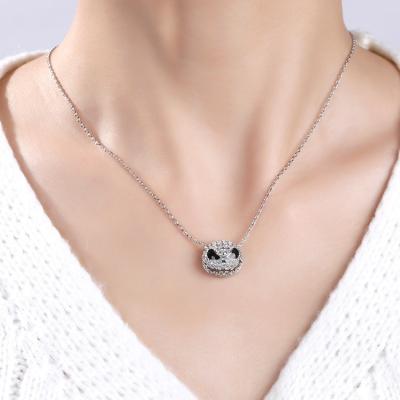 China 2020 Wholesale Hiphop Necklace For Women European And American Creative Silver Skull Demon Fashion Jewelry Pendant Necklace for sale