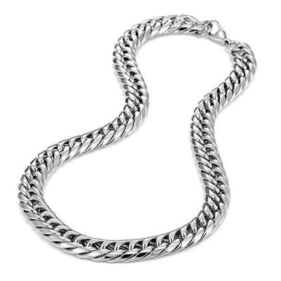 China FASHIONABLE thick long necklace assertively fitness necklace tide sweater chain stainless steel necklace jewelry for sale