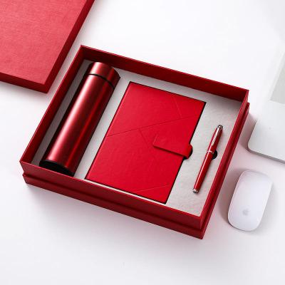 China High Quallity Leter 2022 Diary Notebook Gift Luxury High-Quality Notebook Set Custom Logo Notebook With Pen Thermos Cup Planner Printing for sale