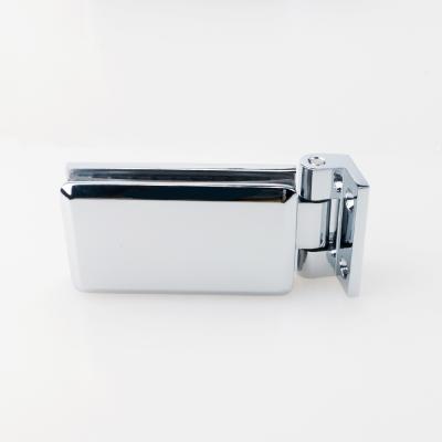 China KEZE Glass Hinges 90 Degree Modern Glass Hinge Wall Hold Down Shower Brass Hinges for sale