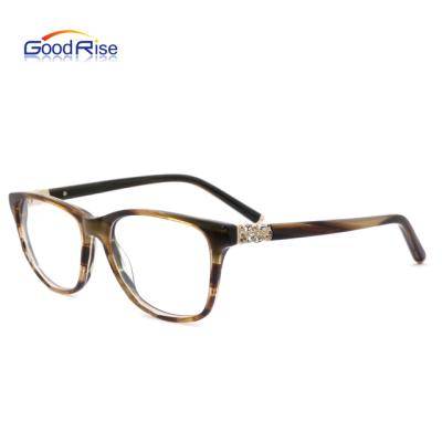 China NEW Trendy Optical Frame GR2376 Fashion Acetate Optical Frames Unique Eyewear Custom For Women Men for sale