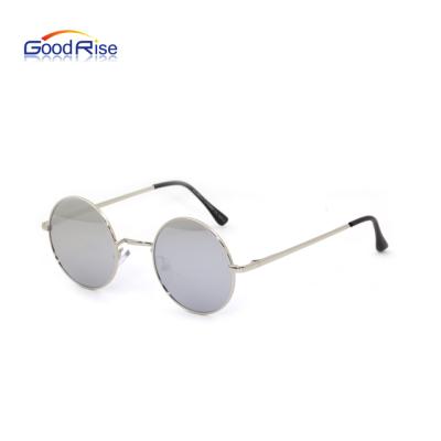 China Fashion Sunglasses Classic Round Retro Trendy Sun Glass Spring Hinge Polarized UV400 Fashion Sunglasses Metal Eyewear for sale